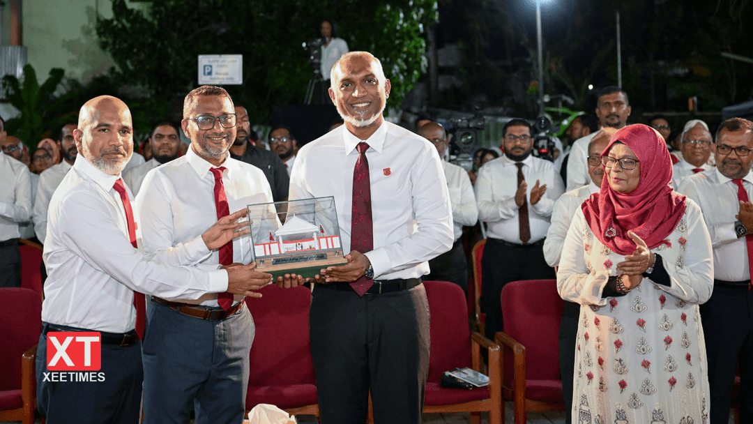 ފޮޓޯ: މަޖީދިއްޔާ ސްކޫލުގެ 'ސައްތަވީ ބިނާ' ރައީސުލްޖުމްހޫރިއްޔާ އިފުތިތާހުކޮށްދެއްވުން