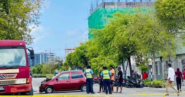ފޮޓޯ: ހުޅުމާލޭގައި މިއަދު ހިނގި އެކްސިޑެންޓް