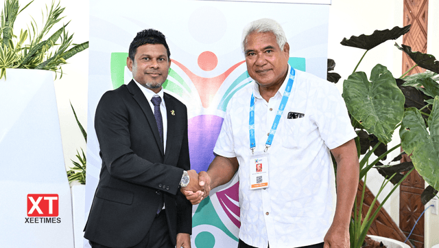 ކޮމަންވެލްތުގެ ޤައުމުތަކުގެ އިސްވެރިންގެ 27 ވަނަ ބައްދަލުވުމަށް ނައިބުރައީސް ސަމޯއާއަށް ވަޑައިގެންނެވުން