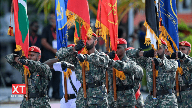 ފޮޓޯ: މިނިވަން ދުވަސް ފާހަގަކުރުމަށް ޖުމްހޫރީ މައިދާނުގައި ދިވެހި ސިފައިން ކުރިއަށްގެންދިޔަ ހަރަކާތް